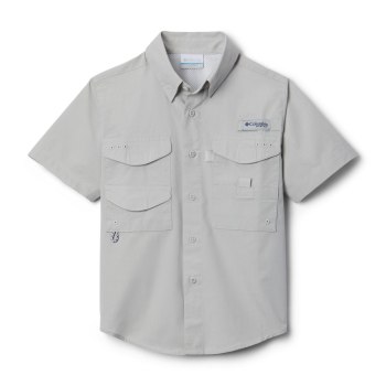 Columbia PFG Bonehead Short Sleeve, Camisa Grises Para Niño | 197280-ULI